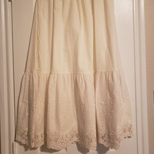 100% Cotton Ivory petticoat Vintage Cottagecore NWOT Size S